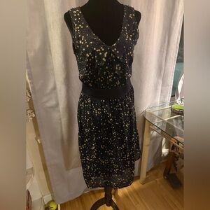 Esprit Midnight Blue Starry Midi Dress